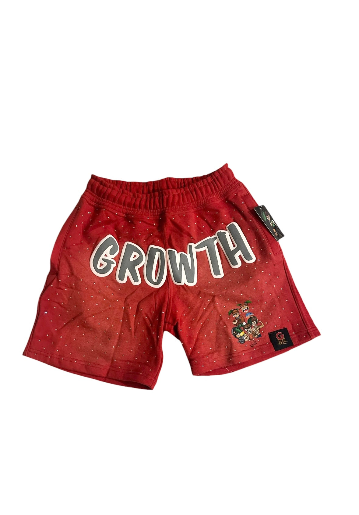 Red Bling Growth Shorts