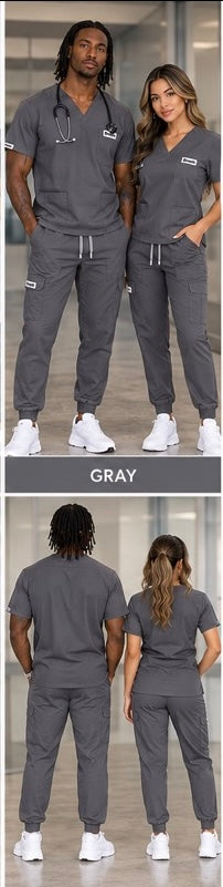Grey Scrub Set