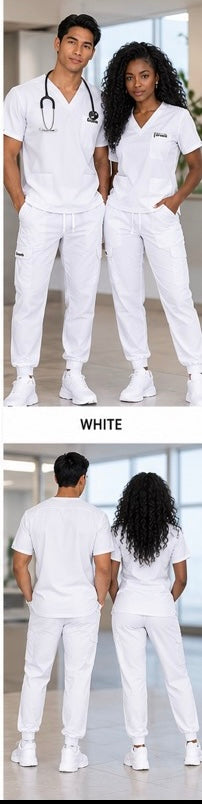 White Scrub Set