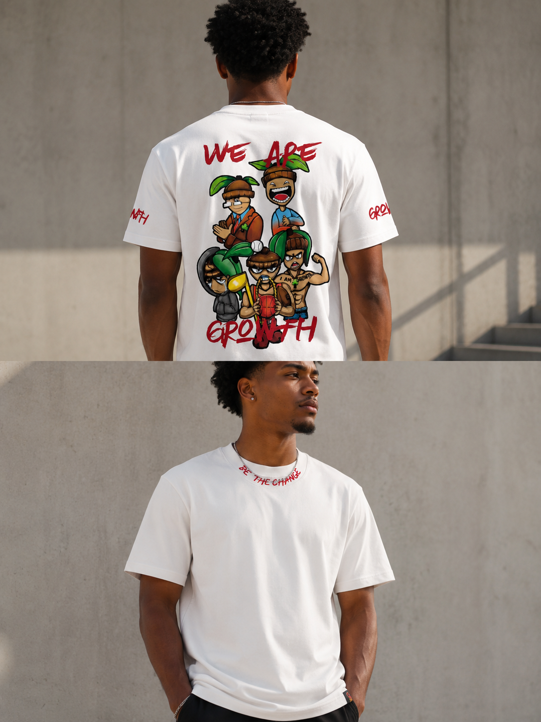 Cream Growth Tee ❤️‍🔥